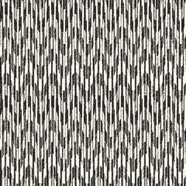 Vector illustration of Monochrome Degrade Brushed Chevron Pattern