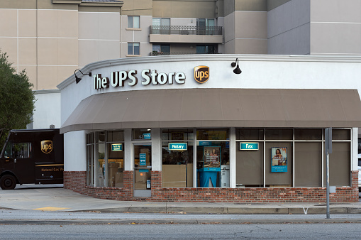 Pasadena, California, United States: UPS Store in the City of Pasadena, Los Angeles County.