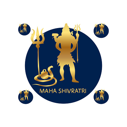 Maha shivaratri festival india vector