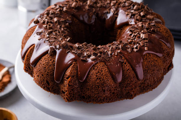 istock Chocolate bundt cake with chocolate ganache icing 1978780746