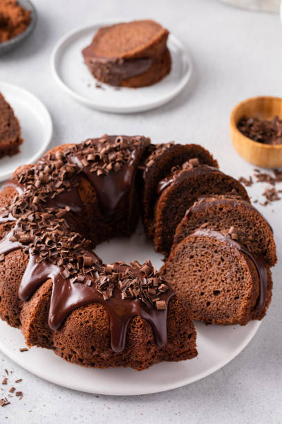 istock Chocolate bundt cake with chocolate ganache icing 1978780760
