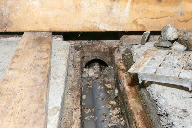 istock Oil clogging in sewer pipe 1978825794