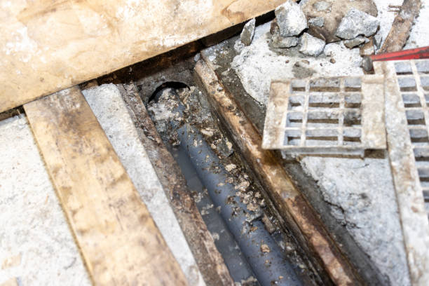 istock Oil clogging in sewer pipe 1978825817