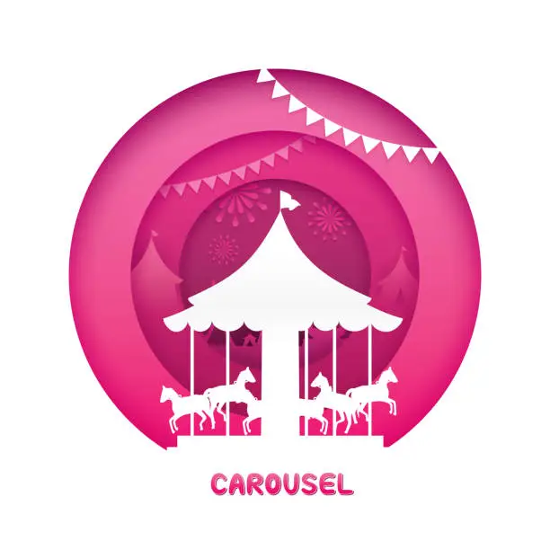 Vector illustration of Carousel
