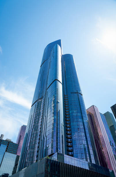 Low angle view of skyscrapers in Melbourne