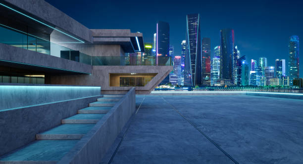 istock Contemporary square shape design modern Architecture building exterior 1978853976