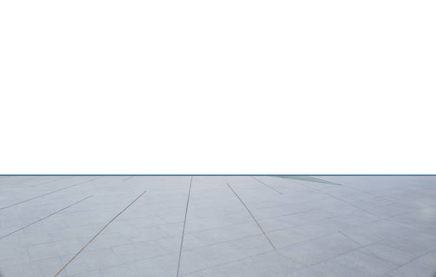 istock Cement and brick floor isolated on white background 1978854898