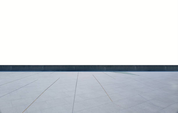 istock Cement and brick floor isolated on white background 1978854901