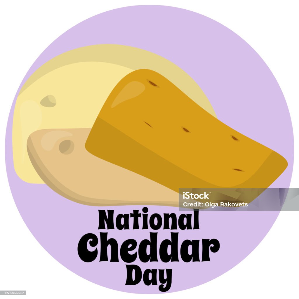 Cheddar Designs National Cheddar Day Simple Square Food Poster Or Banner Design Stock ...