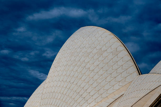 Sydney, Australia - January 12, 2009: Fragment of roofline 'The sails' of Sydney Opera House in Sydney Australia.