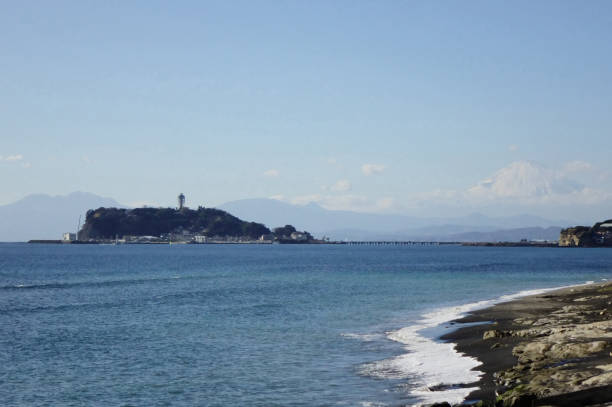 istock Enoshima rises above the sea 1978923619