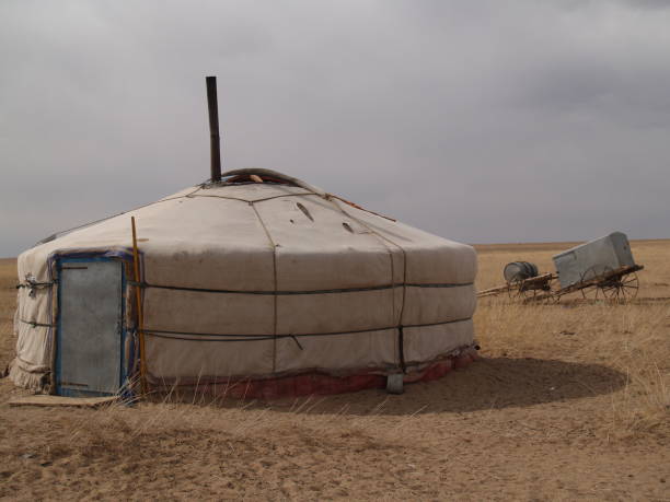 istock A Mongol nomadic tent (ger) in the serene steppe, Eastern Sukhbaatar province, Mongolia. 1979020893