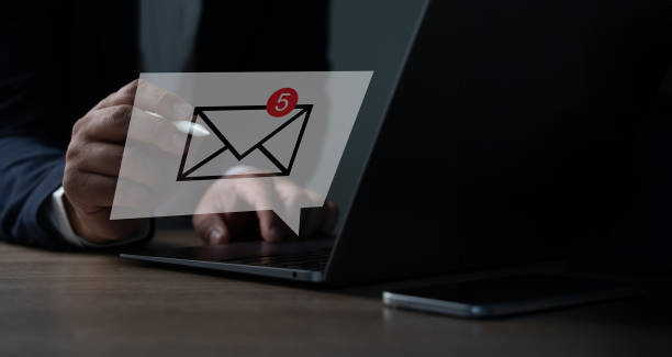 istock New email notification for business Message Online mailing contacts phone Global Letters Concept 1979088478