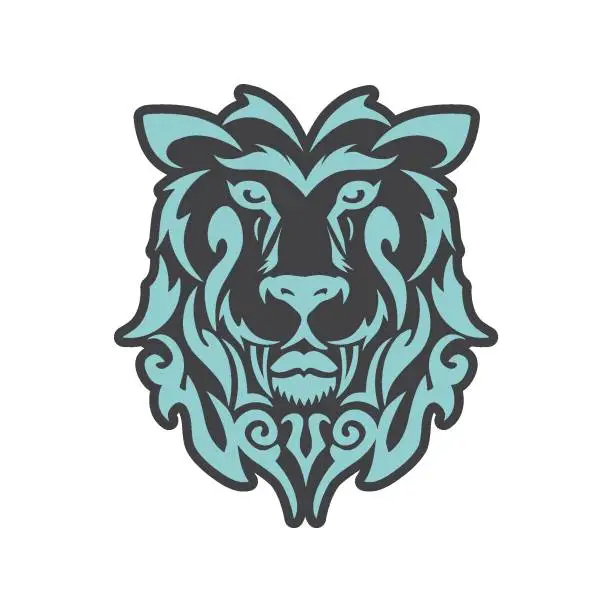 Vector illustration of lion icon illustration  vector element design template