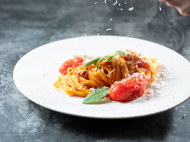istock spaghetti with tomato sauce and Herb 1979170062