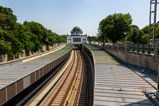 View of Hietzing Metro station in Vienna