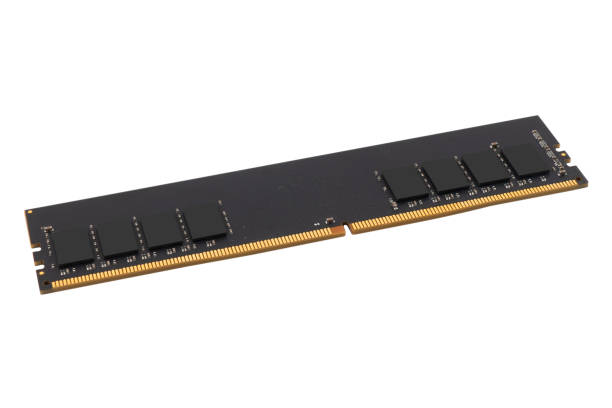 istock RAM memory. Chip close up. RAM macro shot. Computer circuit isolated on a white background. Operative memory for notebook or laptop computer isolated. 1979271002
