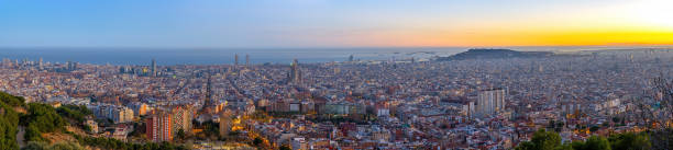 istock Panorama of Barcelona at dusk 1979294620