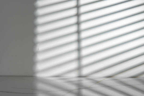 istock Abstract geometric gray shadow background on the wall 1979355250