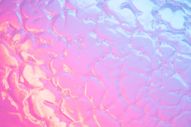 Macro photograph showcasing colorful oil bubbles suspended in liquid, creating a mesmerizing abstract artistic effect with soft gradients.