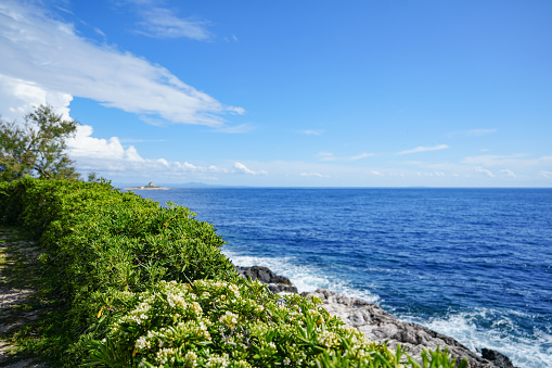 Island on adriatic sea