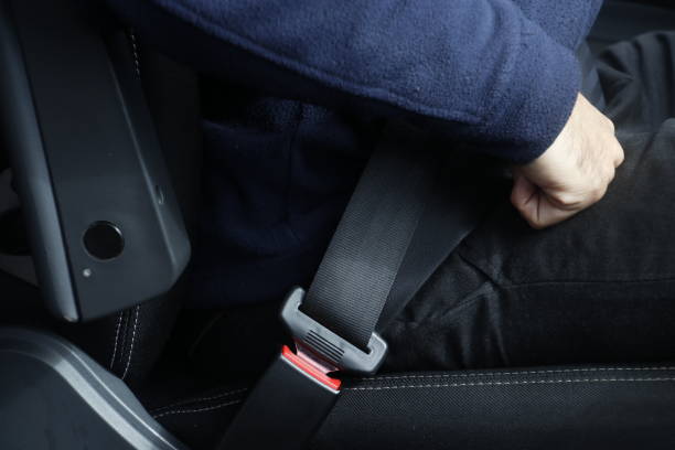 istock Close-up of a vehicle passenger's armrest 1979444377