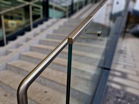 Utrecht, Netherlands October 20, 2019: Empty stairs going up, business concept