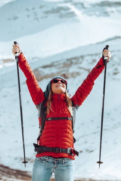 Happy Woman Enjoying Winter Holidays