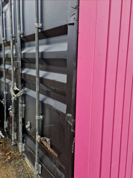 istock The black shipping container serves as a folded material. if refrigeration is supplied, it is a coffin warehouse with the dead in an uncontrollable epidemic crisis 1979477651