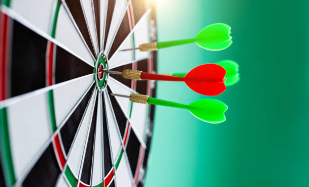 istock Group of darts in the dartboard 1979497210