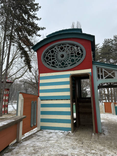 istock Playground in winter time no people 1979507790