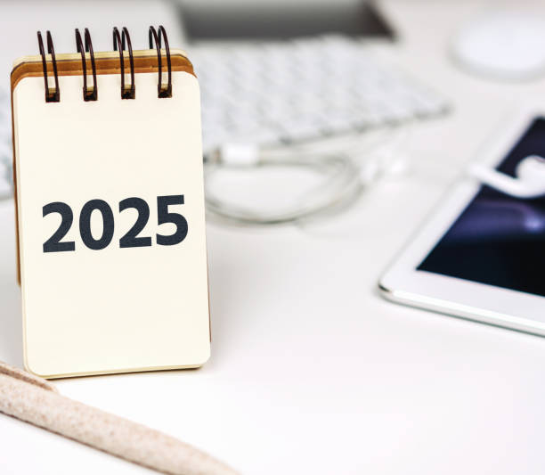 istock Business planning and forecasting in 2025. Notepad with 2025 on the desk in office. 1979638281