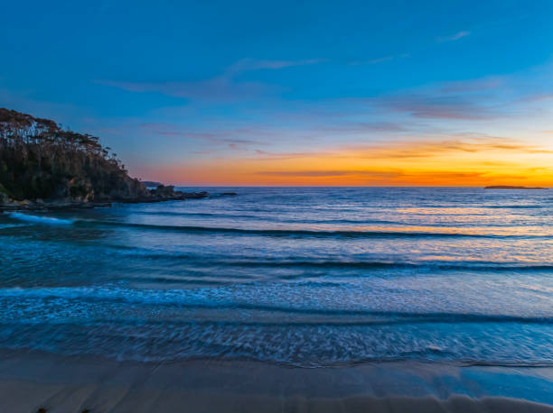 istock Sunrise at the seaside with high clouds 1979646203