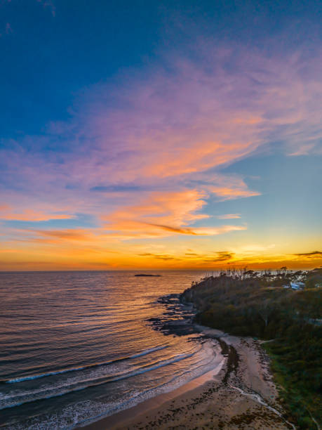 istock Sunrise at the seaside with high clouds 1979647022