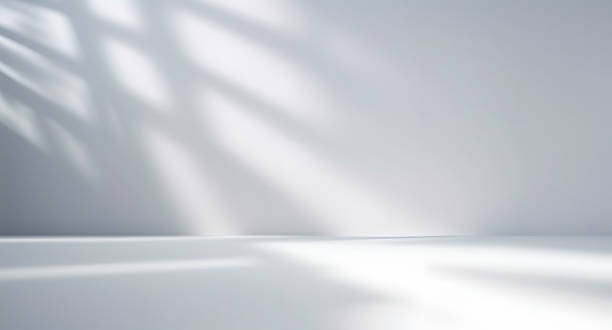 istock Beautiful original background image for creative work in gray tones with a play of shadows on the wall. 1979672255