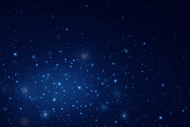 istock Background of falling particles of magic dust. Energy light of blue dust particles. 1979673358