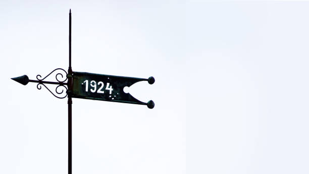 Weather vane with 1924