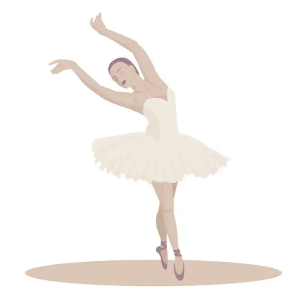 Vector illustration of ballerina