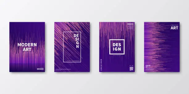 Vector illustration of Brochure template layout, Purple cover design, business annual report, flyer, magazine