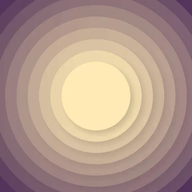 Vector illustration of Abstract design with circles and Brown gradients - Trendy background