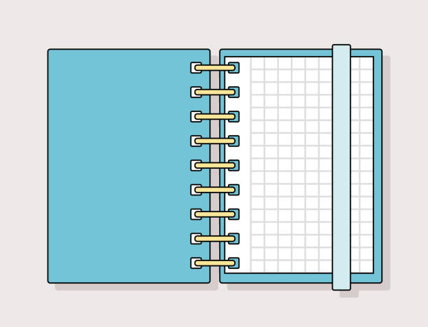 illustrations, cliparts, dessins animés et icônes de notes pages vector line set - office to do list adhesive note messy