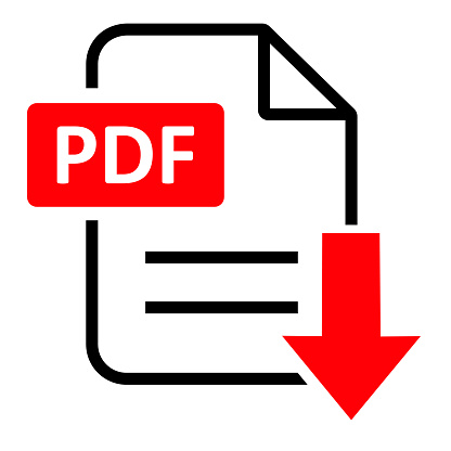 PDF file format icon. , Document text, Pdf file download. Vector illustration