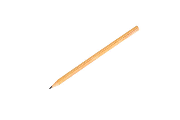 istock Close up wood pencil isolated on white background. 1979861446