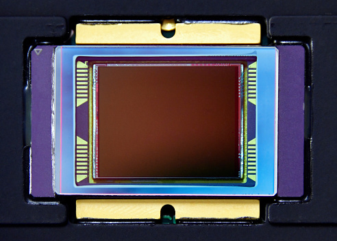 Early 1990s image sensor, a two-phase charge-coupled device (CCD), the basis for all later CCD light sensors.