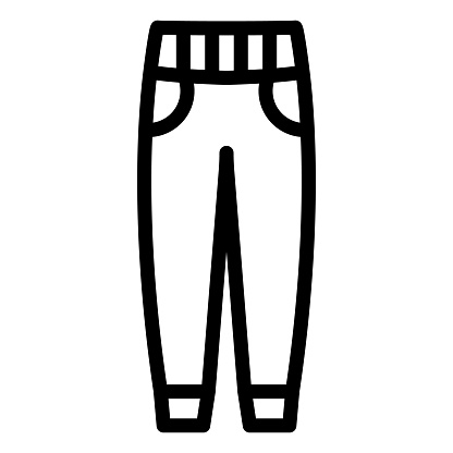 Trouser Vector Icon Design Illustration