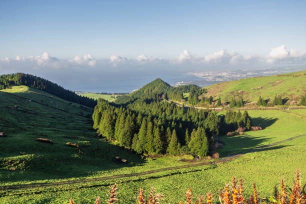 São Miguel island in Azores stock photo