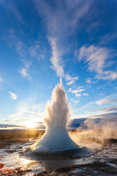 Strokkur (the Churn), Geysir, Golden Circle, Iceland