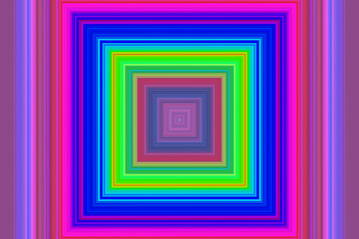 Abstract psychedelic square background,vibrant colors virtual reality hypnotic walpaper.