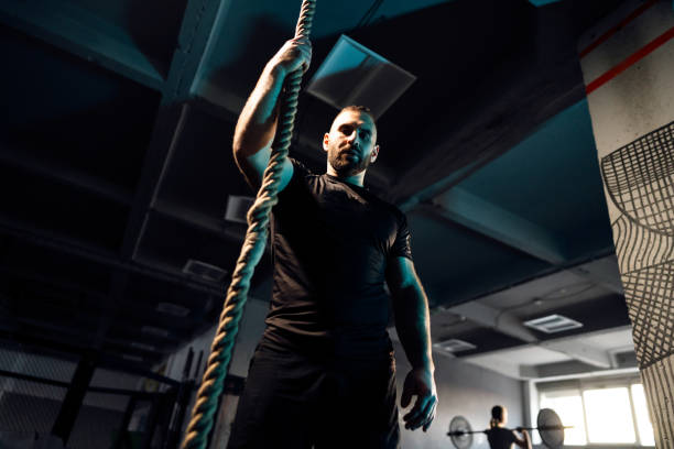 istock Male athlete at the gym, ready for workout 1980089013