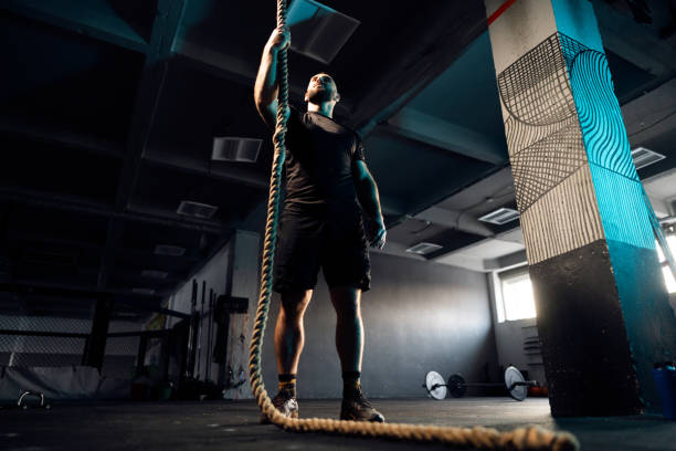 istock Male athlete at the gym, ready for workout 1980089080